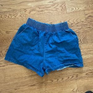 Chambray Shorts